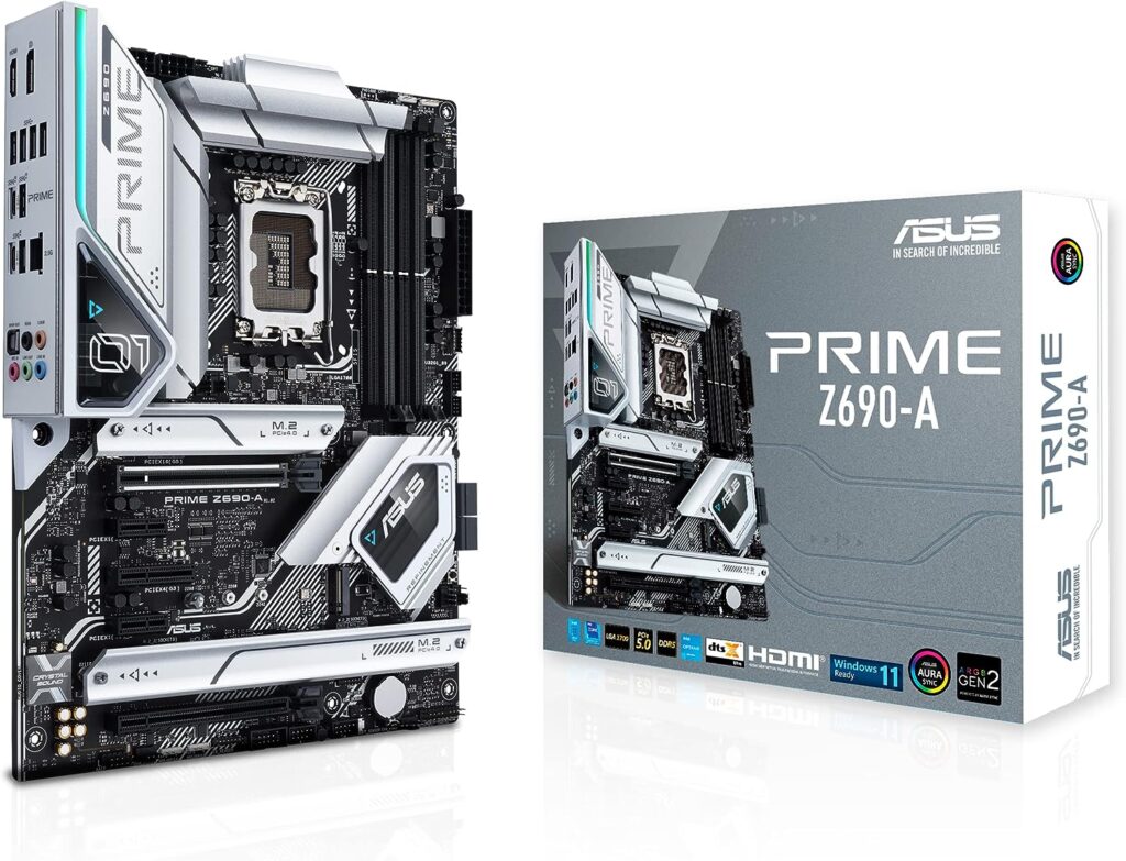 ASUS Prime Z690-A Intel motherboard and box