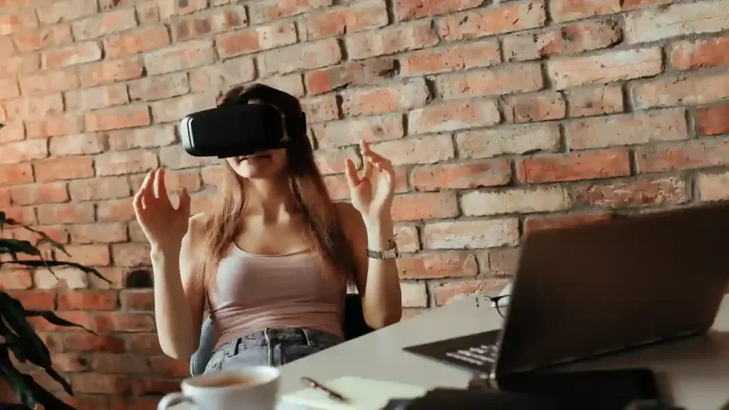 Woman on VR