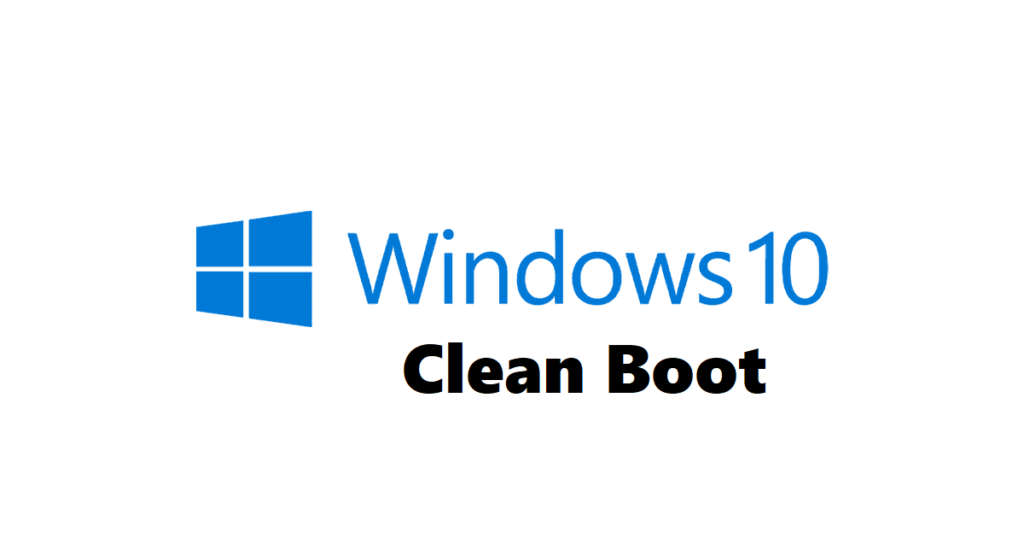 Windows 10 clean boot